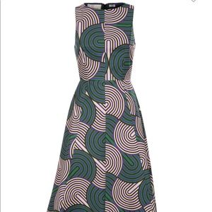 NWT la Double J heavy cotton stretch sleeveless “Pina” dress asymmetric midi M